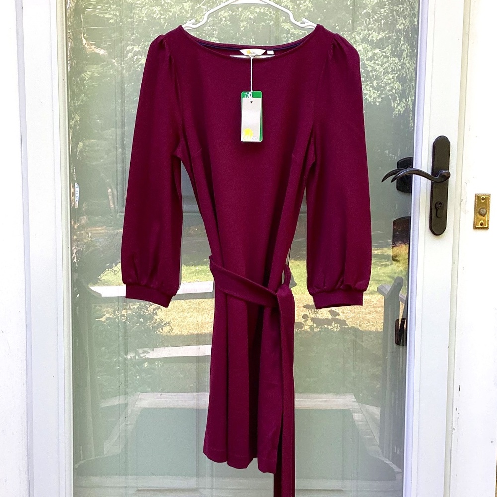 (NEW!) BODEN - Tie Detail Jersey Shift Dress Dress, size 8